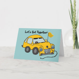 Tarjeta Cumpleaños de Auto Eléctrico