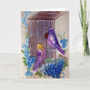 Tarjeta Cumpleaños de Aves y Aves