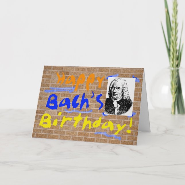 Tarjeta Cumpleaños de Bach (Anverso)