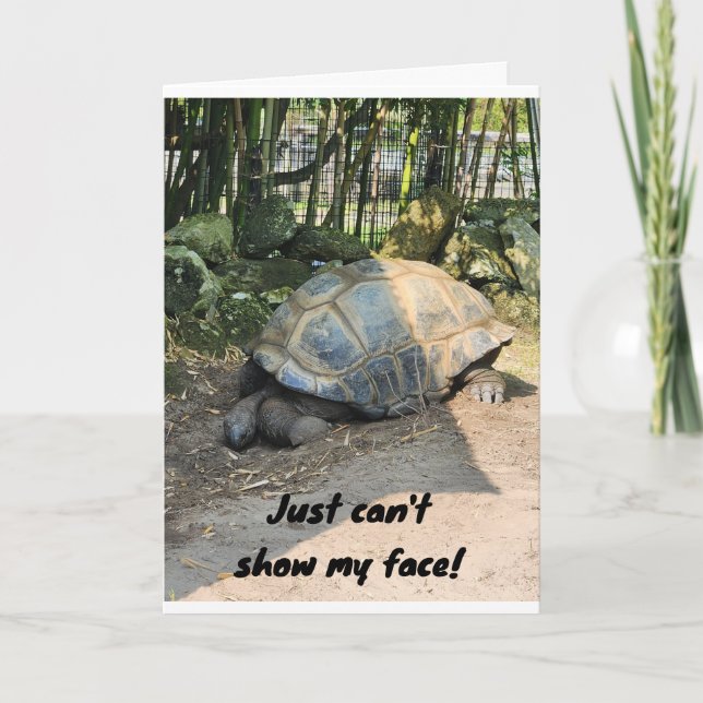 TARJETA *CUMPLEAÑOS DE BAJADA* DE TORTUGA LAZOSA (Anverso)
