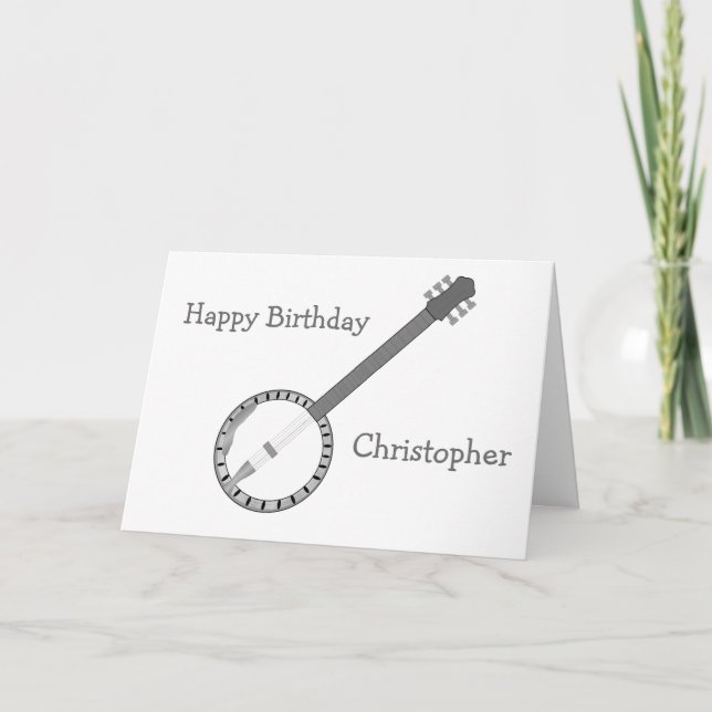 Tarjeta Cumpleaños de Banjo (Anverso)