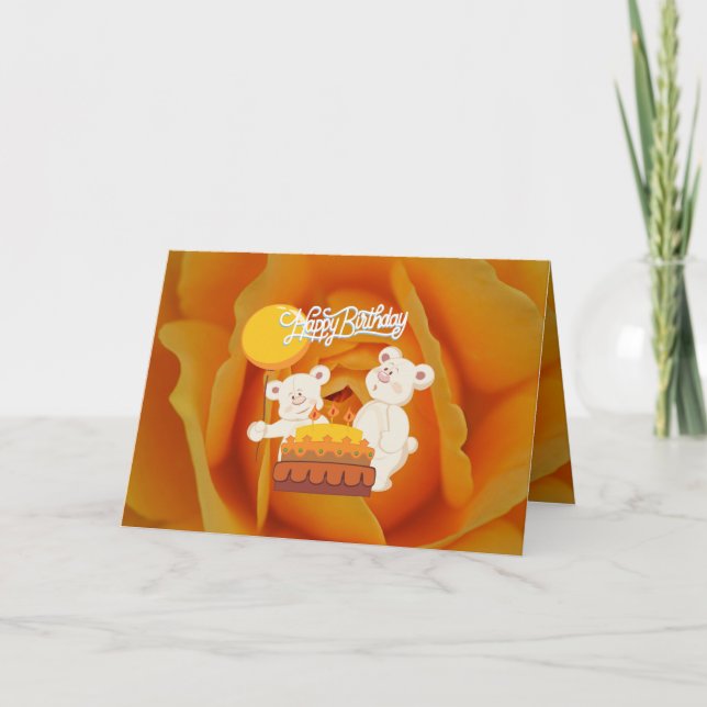 Tarjeta Cumpleaños de Bears (Anverso)