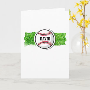 Tarjeta CUMPLEAÑOS de Béisbol Niños NOMBRE