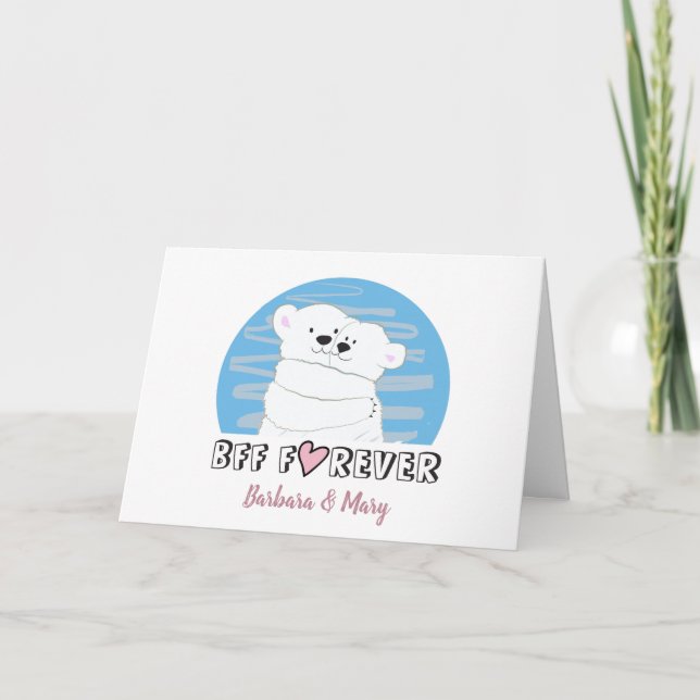 Tarjeta Cumpleaños de BFF (Anverso)