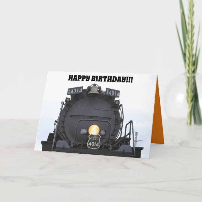 Tarjeta Cumpleaños de Big Boy 4014 (Anverso)
