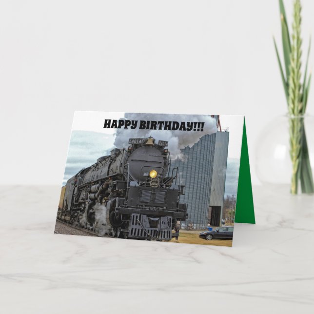 Tarjeta Cumpleaños de Big Boy 4014 (Anverso)