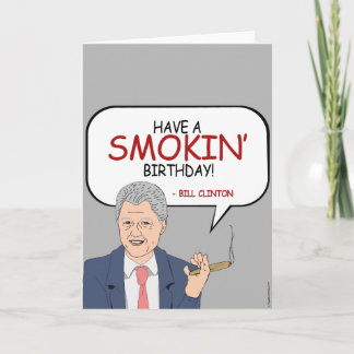 Tarjeta Cumpleaños de Bill Clinton - Cumpleaños de un Smok
