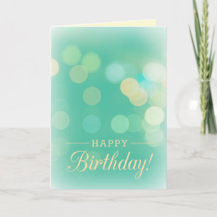 Tarjeta Cumpleaños de Bokeh