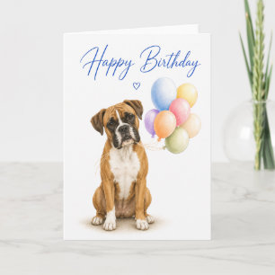 Tarjeta Cumpleaños de Boxer