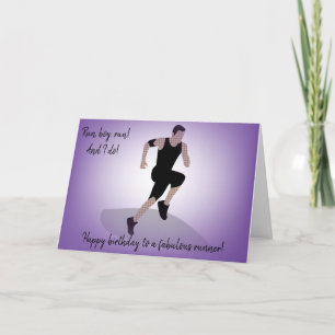 Tarjeta Cumpleaños de Boy Amputee Runner
