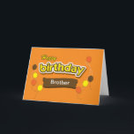 Tarjeta Cumpleaños de Brother Candy<br><div class="desc">Esta tarjeta interior en blanco está lista para ser personalizada sin cargo adicional. "Hermano" se puede cambiar por cualquier nombre o apodo,  o cualquier otra relación.</div>