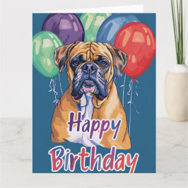 Tarjeta Cumpleaños de Bullmastiff