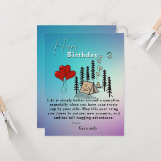 Tarjeta Cumpleaños de campista