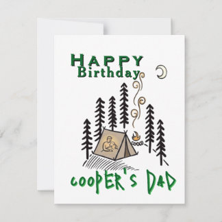 Tarjeta Cumpleaños de campista