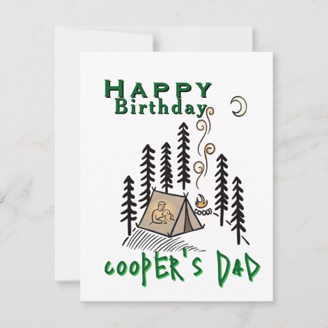 Tarjeta Cumpleaños de campista  (Anverso)