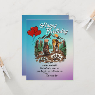 Tarjeta Cumpleaños de campista