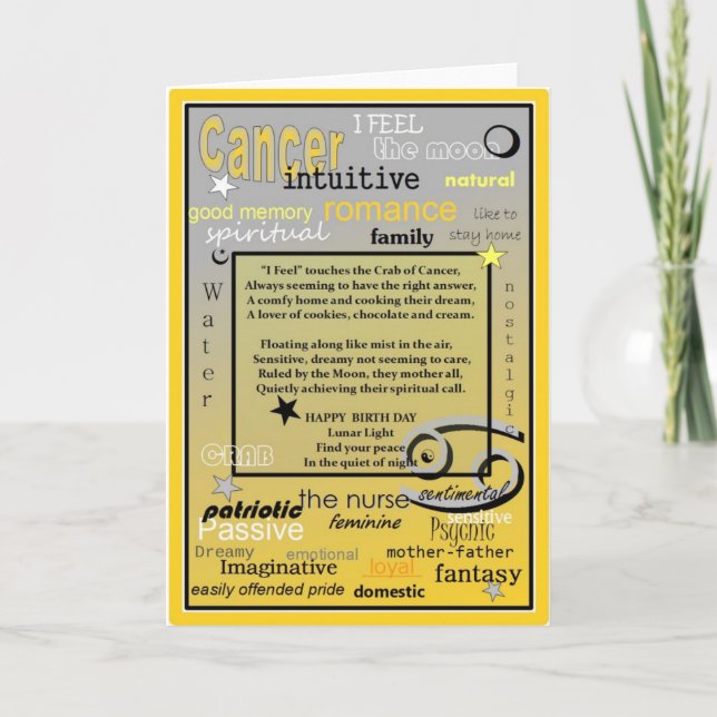 TARJETA CUMPLEAÑOS DE CÁNCER (Anverso)