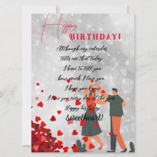 Tarjeta cumpleaños de cariño