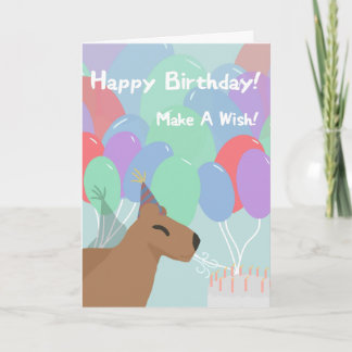 Tarjeta Cumpleaños de carpincho