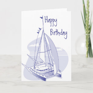 Tarjeta Cumpleaños de Catamaran