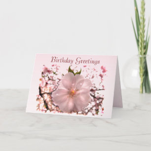 Tarjeta Cumpleaños de Cherry Blossom
