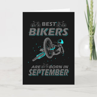 Tarjeta Cumpleaños de Ciclistas en septiembre