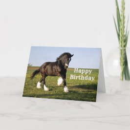Tarjeta Cumpleaños de Clydesdale
