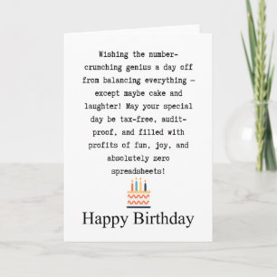 Tarjeta Cumpleaños de contador