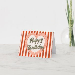 Tarjeta Cumpleaños de coqueta vintage