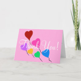 Tarjeta Cumpleaños de corazones bonitos Gracias