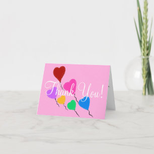 Tarjeta Cumpleaños de corazones bonitos Gracias