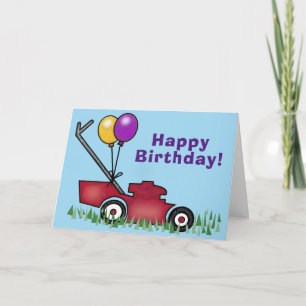 Tarjeta Cumpleaños de Cortadora de Césped