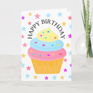 Tarjeta Cumpleaños de Cupcake