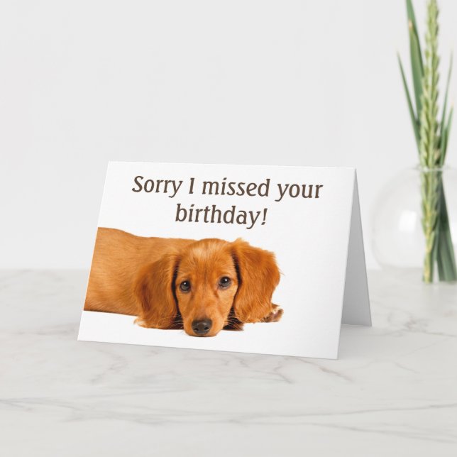 Tarjeta Cumpleaños de Cute Dog Belthday (Anverso)