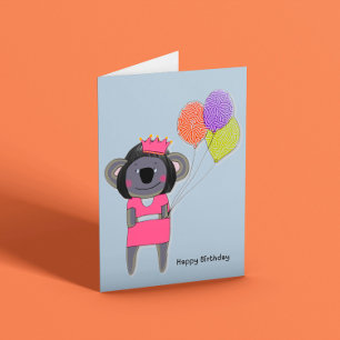 Tarjeta Cumpleaños de Cute Koala