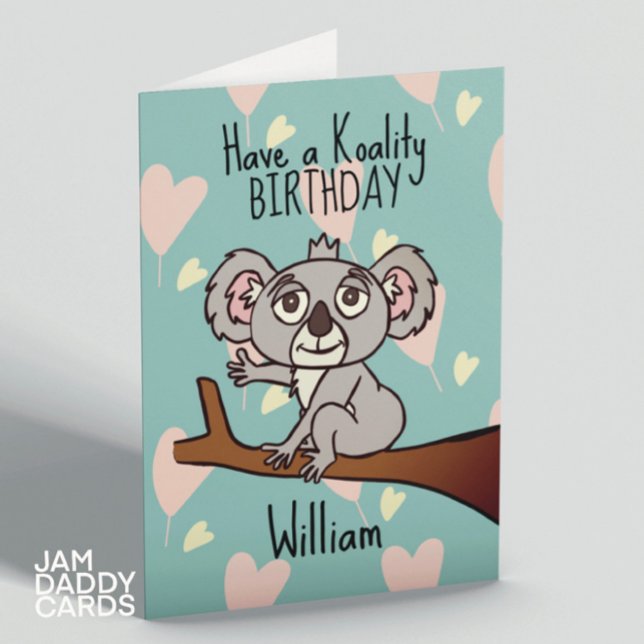 Tarjeta Cumpleaños de Cute Koala (Subido por el creador)