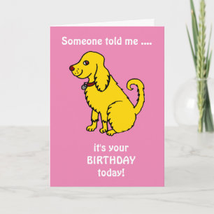 Tarjeta Cumpleaños de Cute Spaniel
