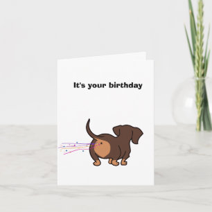Tarjeta Cumpleaños de Dachshund