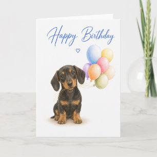 Tarjeta Cumpleaños de Dachshund