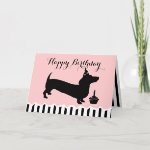 Tarjeta Cumpleaños de Dachshund