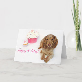 Tarjeta Cumpleaños de Dachshund