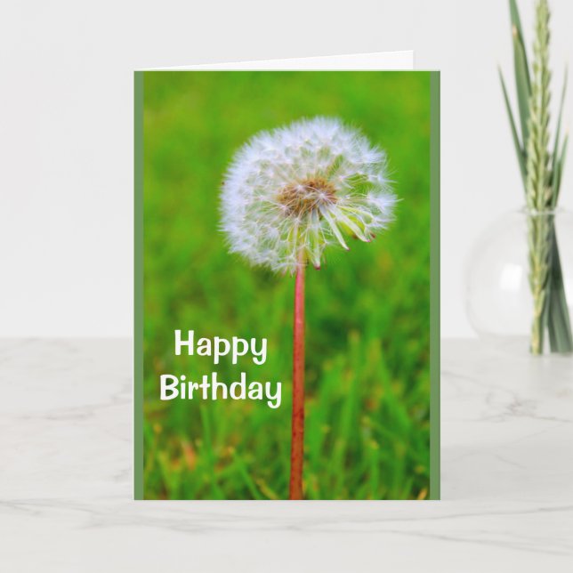 Tarjeta Cumpleaños de Dande no soy león (Anverso)