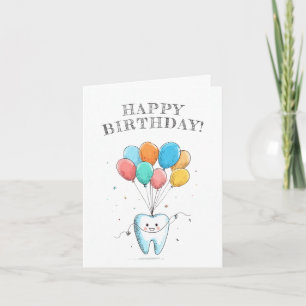 Tarjeta Cumpleaños de dentista lindo