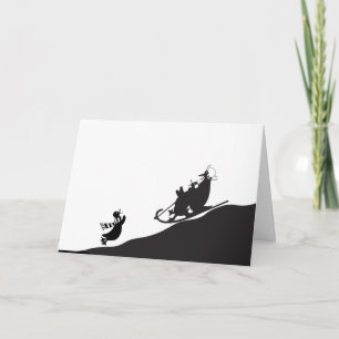 Tarjeta Cumpleaños de día de nieve de invierno