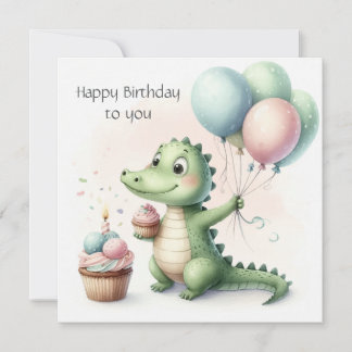 Tarjeta cumpleaños de dinosaurio Personalizar Personalizad