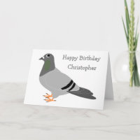 Cumpleaños de diseño de pichón personalizado