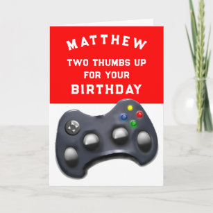 Tarjeta Cumpleaños de divertidos videojugadores
