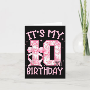 Tarjeta Cumpleaños de dos dígitos Cumpleaños de 10 años Co