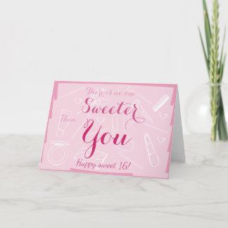 Tarjeta Cumpleaños de Dulces 16