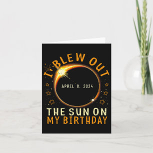Tarjeta Cumpleaños De Eclipse Salí Del Sol En Mi Cumpleaño